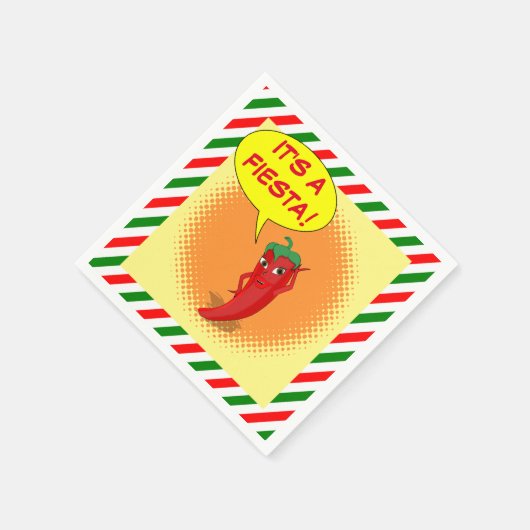 Es ist eine Fiesta Serviette (Ecke)