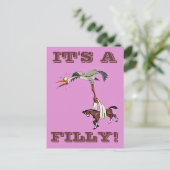 ES IST EINE FILLY 2! POSTKARTE (Stehend Vorderseite)