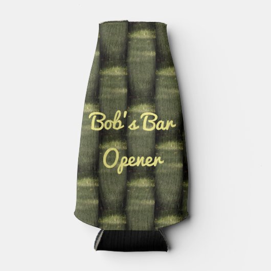 Es ist eine Flasche Flaschenkühler (Vorderseite)