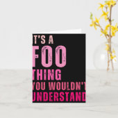 Es ist eine Foo-Sache, die du nicht Foo verstehen Karte (Gelbe Blume)