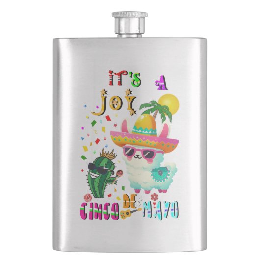 Es ist eine Freude Cinco De Mayo Flachmann (Vorderseite)
