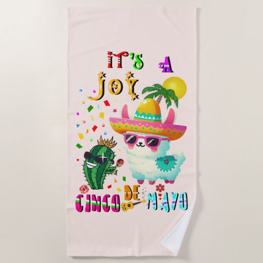 Es ist eine Freude Cinco De Mayo Strandtuch (Vorderseite)