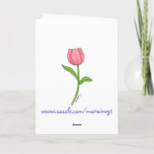 Es ist eine Frühlings-Sache - Gruß-Karte Karte (Rückseite)