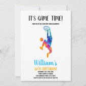 Es ist eine Game Time Basketball Einladungen (Vorderseite)