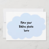 Es ist eine Geburtsankündigung von Jungen Ankündigung (Rückseite)