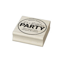 Es ist eine Geburtstagsparty-Rücksendeadresse