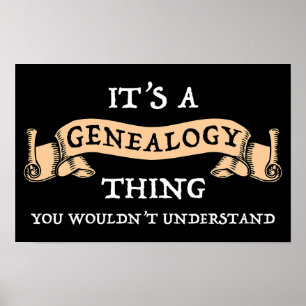 Es ist eine Genealogie-Sache - Du würdest es nicht Poster