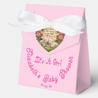 Es ist eine Geschenkbox für eine Babyparty für ein Geschenkschachtel