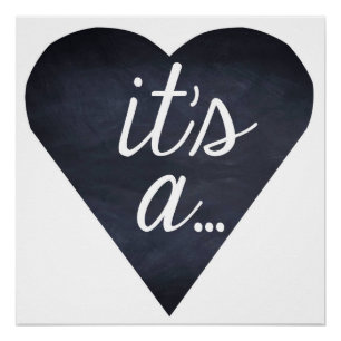 Es ist eine ... Geschlechterenthüllung, Junge oder Poster