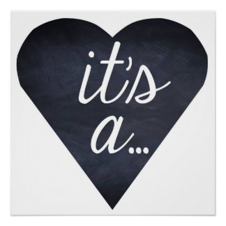 Es ist eine ... Geschlechterenthüllung, Junge oder Poster