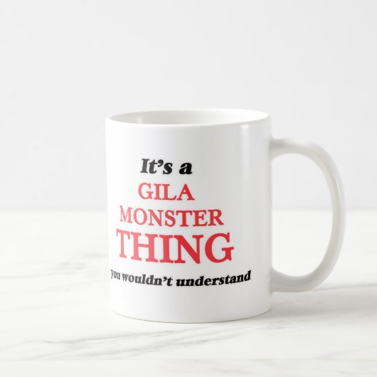 Es ist eine Gila-Krustenechsesache, Sie würde Kaffeetasse (Rechts)