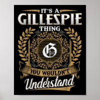 Es ist eine Gillespie, die man nicht verstehen wür