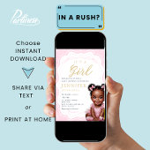 Es ist eine Girl-Afroamerikaner-Mädchen-Dusche Einladung