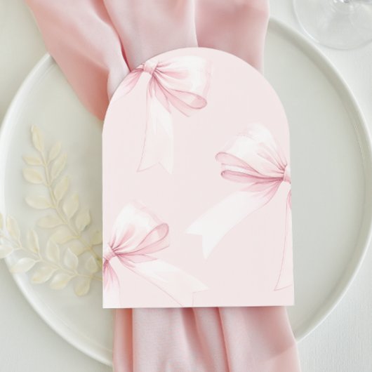 Es ist eine Girl Arch Pink Bow Baby Dusche Einladung