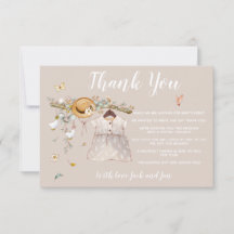 Es ist eine Girl Baby Dusche Danke Karte