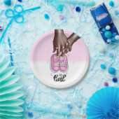 Es ist eine Girl Baby Dusche Pink Girl Shoes Pappteller (Party)