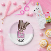 Es ist eine Girl Baby Dusche Pink Girl Shoes Pappteller (Party)