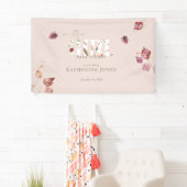Es ist eine Girl Blush Fall Baby Dusche II Banner (Insitu)