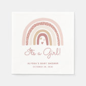Es ist eine Girl-Boho-Rainbow-Baby-Dusche Serviette (Vorderseite)