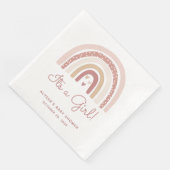 Es ist eine Girl-Boho-Rainbow-Baby-Dusche Serviette (Ecke)