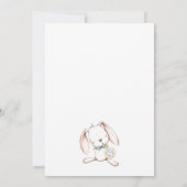 Es ist eine Girl Bunny Baby Dusche Einladung (Rückseite)