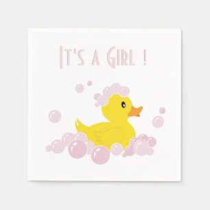Es ist eine Girl Duck Serviette