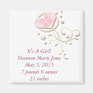 Es ist eine Girl Magnet Raute Herz Wirbel und Ster