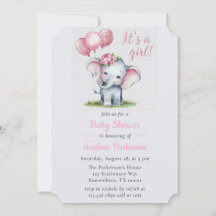 Es ist eine Girl Paint Elephant Floral Girl Baby D