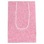 Es ist eine Girl Pink Baby Dusche Mittlere Geschenktüte (Rückseite)