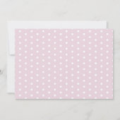 Es ist eine Girl-Pink-Blumenzettel-Schwangerschaft Ankündigung (Rückseite)