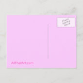 Es ist eine Girl Pink Geburtsankündigung Postkarte (Rückseite)