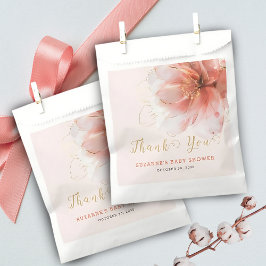 Es ist eine Girl Pink Gold Floral Modern Baby Dusc Geschenktütchen