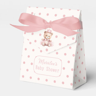 Es ist eine Girl Pink Princess Bear Baby Dusche Geschenkschachtel