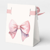 Es ist eine Girl Pink Princess Bear Baby Dusche Geschenkschachtel (Rückseite)