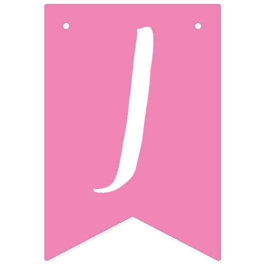 Es ist eine Girl Pink Typografy Baby Shower Wimpelkette (Zweite Fahne)