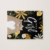 Es ist eine Girl - Sweet Honey Bee & Bär Wildblume Puzzle (Horizontal)