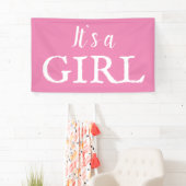 Es ist eine Girl Typografie Pink Baby Girl Baby Du Banner (Insitu)