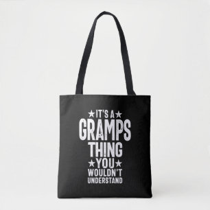 Es ist eine Gratwanderung   Großvatergeschenk Tasche