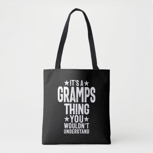 Es ist eine Gratwanderung | Großvatergeschenk Tasche (Vorderseite)