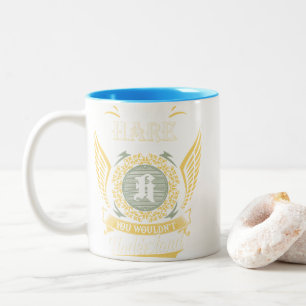 Es ist eine Hase, die man nicht verstehen konnte Zweifarbige Tasse