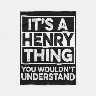 Es ist eine Henry-Sache, die du nicht verstehen wü Fleecedecke