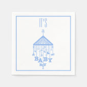 Es ist eine Hübsche Blue Baby Boy Ankündigung Serviette (Vorderseite)