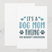 Es ist eine Hunde-Mama Dankeskarte (Vorne/Hinten)