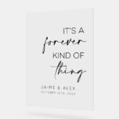 Es ist eine immerwährende Hochzeit Acrylschild (Winkel)