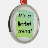 Es ist eine Jahrbuchsache! Silbernes Ornament (Rechts)