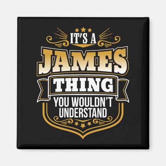 Es ist eine James-Sache, die Männer nicht verstehe Magnet (Vorne)