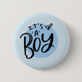 Es ist eine Junge Ankündigung Dualfarbe Button (Vorderseite)