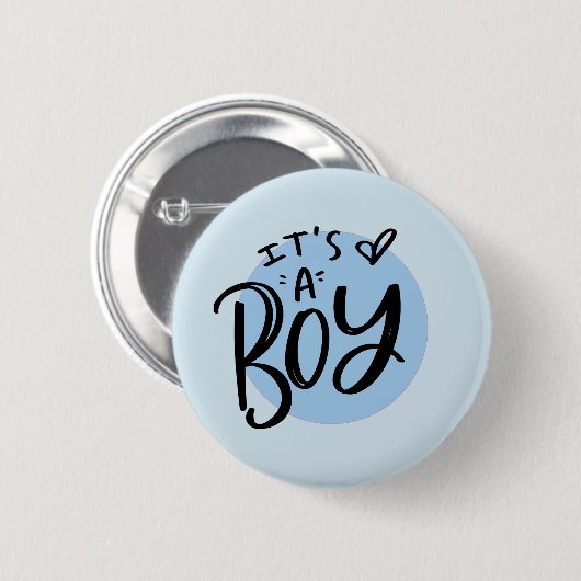 Es ist eine Junge Ankündigung Dualfarbe Button (Vorne & Hinten)