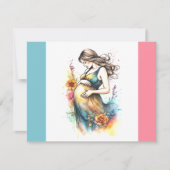 Es ist eine junge Baby Schwangerschaft Geschlecht  Ankündigung (Vorderseite)