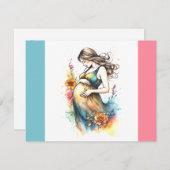 Es ist eine junge Baby Schwangerschaft Geschlecht  Ankündigung (Vorne/Hinten)